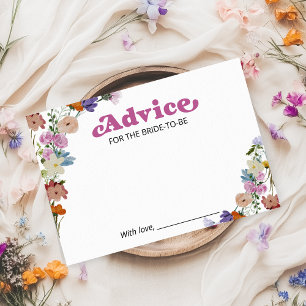 Invitación Consejos de Despedida de Soltera con Flores Silves
