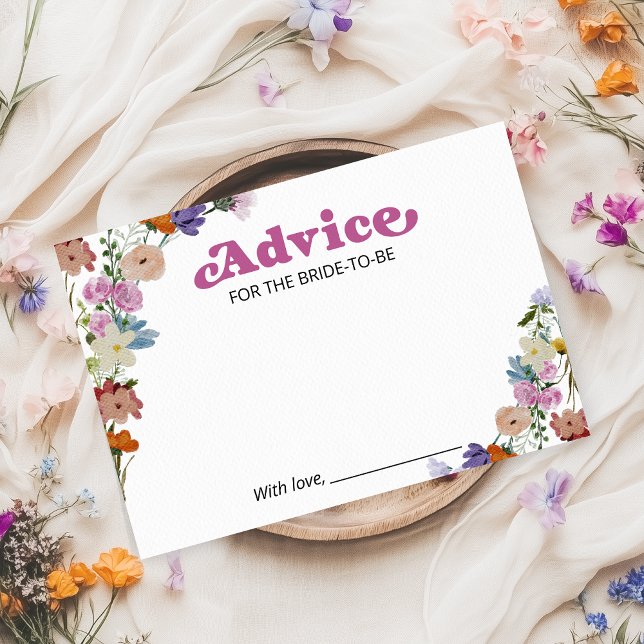 Invitación Consejos de Despedida de Soltera con Flores Silves (Subido por el creador)