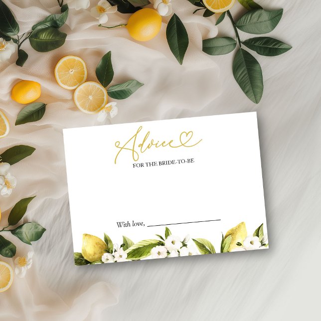 Invitación Consejos de Despedida de Soltera con Limón para la (Subido por el creador)