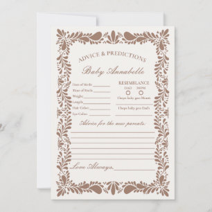 Invitación Consejos de mosaico de Mocha Brown Talavera para t