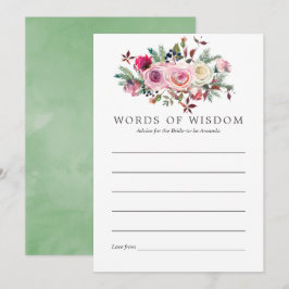 Invitación Consejos Florales para Despedida de Soltera de Inv