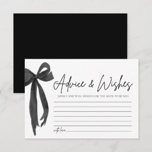 Invitación Consejos modernos para el flujo negro y deseos de 