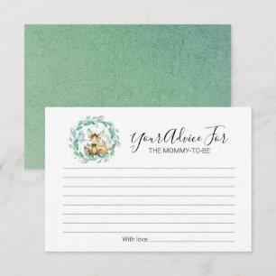 Invitación Consejos para Baby Shower de Animales del Bosque y