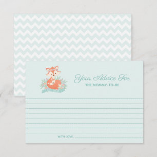 Invitación Consejos para la fiesta de bebé de zorrito niño de