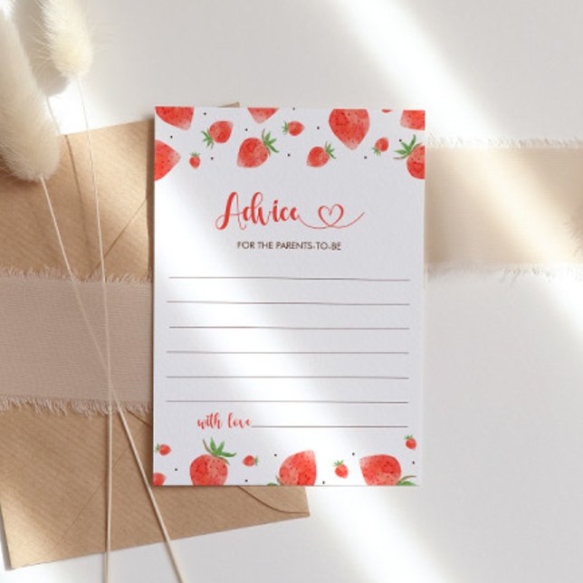 Invitación Consejos Para Los Padres, Berry Sweet Baby Shower (Subido por el creador)