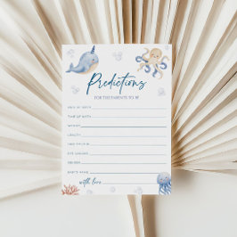 Invitación Consejos Para Padres, Animales Marinos Baby Shower