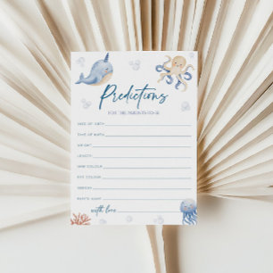 Invitación Consejos Para Padres, Animales Marinos Baby Shower