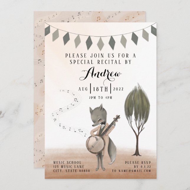 Invitación considerando (Anverso / Reverso)