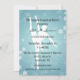 Invitación considerando al Ballet Temático Invitac