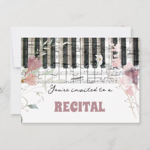 Invitación considerando de acuarela de flores silvestres