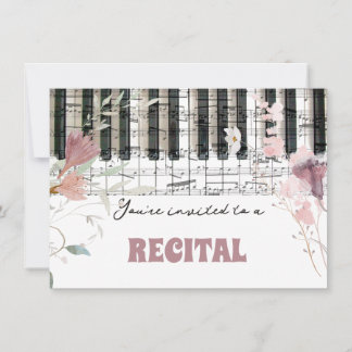 Invitación considerando de acuarela de flores silvestres