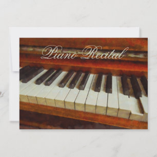 Invitación considerando Piano Vintage