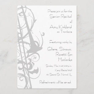 Invitación Considerando trombónico