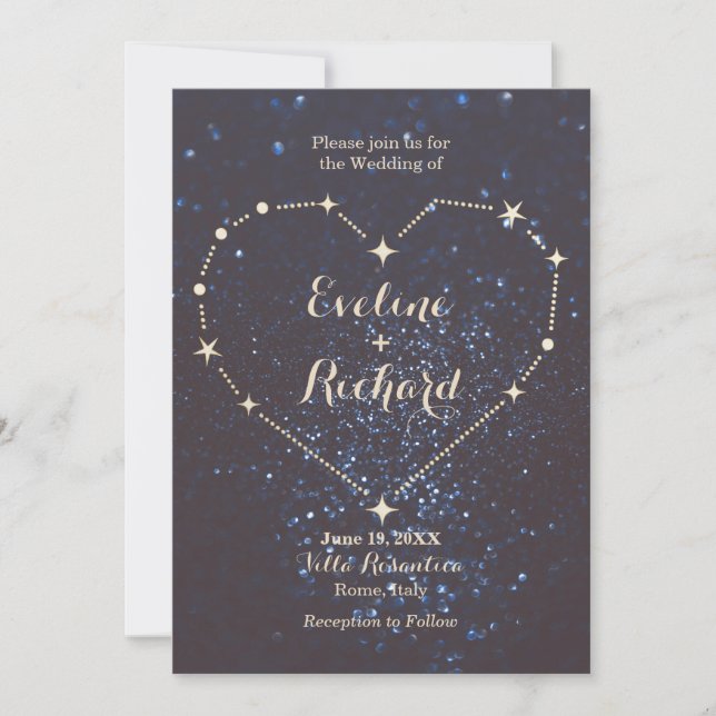 Invitación Constelación cardíaca (Anverso)