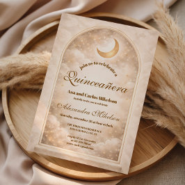 Invitación Constelación Dorada Quinceañera