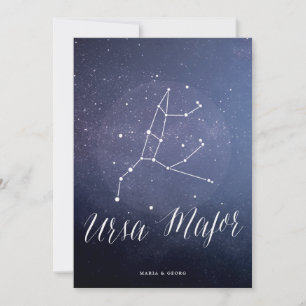 Invitación Constelación Número de Tabla Celestial Ursa Mayor