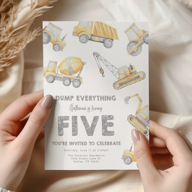 Invitación Construcción 5.ª Fiesta de los CINCO Años (Subido por el creador)