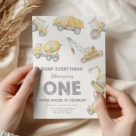 Invitación Construcción Fiesta de Cumpleaños