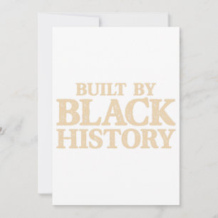 Invitación Construido Por La Historia Negra Orgullo Africano-