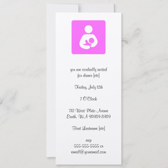 Invitación Consultor de lactancia (Anverso)