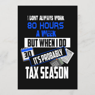 Invitación Contadores de 80 horas de temporada de impuestos