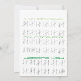 Invitación Contando días con palos