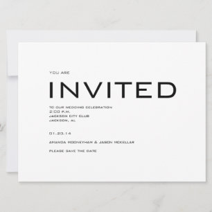 invitación contemporánea para guardar la fecha