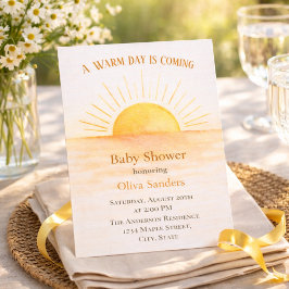 Invitación Contemporary Sunrise Aesthetic