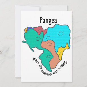 Invitación Continentes Pangea Cudling Multicolor