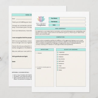 Invitación Contrato del Alma Cumplido Fiesta de Divorcio Mode