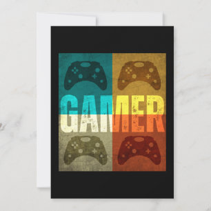 INVITACIÓN CONTROLADOR DE VIDEOJUEGOS RETRO GAMER