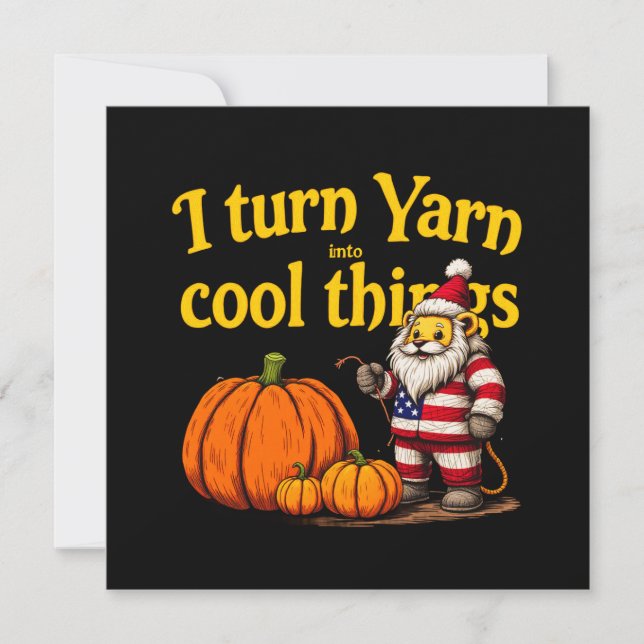 Invitación Convierto a Yarn en cosas de Guay: Punto y crochet (Anverso)