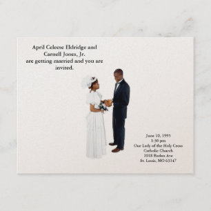 Invitación Convirtiéndose en marido y mujer