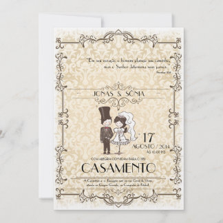 Invitación Convite Casamento