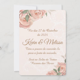 Invitación Convite de Noivado