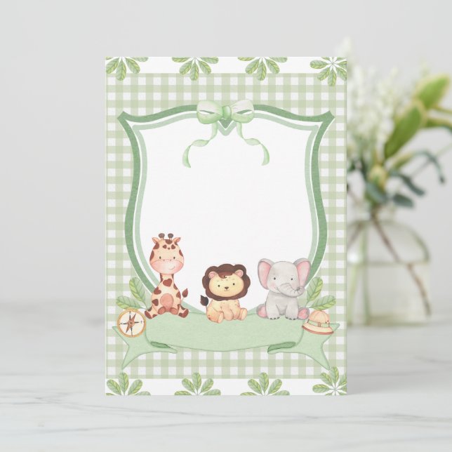 Invitación Convite personalizável brasão  (Anverso de pie)