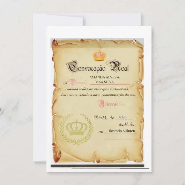 Invitación convites de casamento (Anverso)