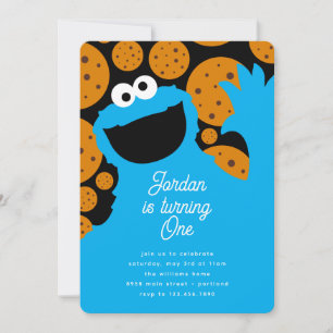 Invitación Cookie Monster's Birthday Cookie Bash