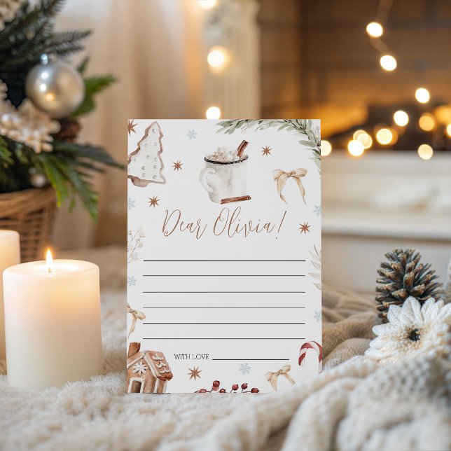 Invitación Cookies & Cocoa Time Capsule Card (Subido por el creador)