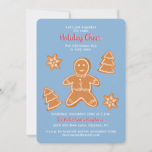Invitación Cookies de Gingerbread