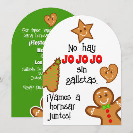 Invitación Cookies navidades - Fiesta de Hornear Gallletas