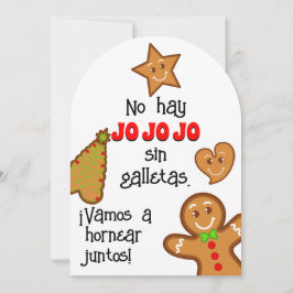 Invitación Cookies navidades - Fiesta de Hornear Gallletas
