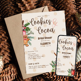 Invitación Cookies y cacao de ducha de novia de LeahG