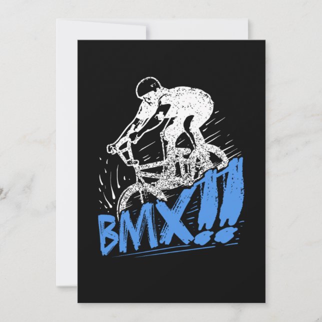 Invitación Cool BMX Freestyle BMX Rider Gift Idea (Anverso)