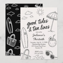Cool Good Tides & Tan Lines Celebración de Playa 
