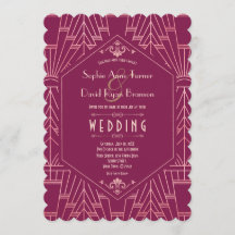 Cooper Rosa Gran Gatsby Boda de los años 20