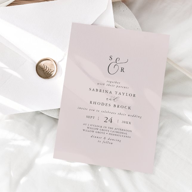 Invitación Coordenada floral blanca elegante | BODA RUBOR (Subido por el creador)
