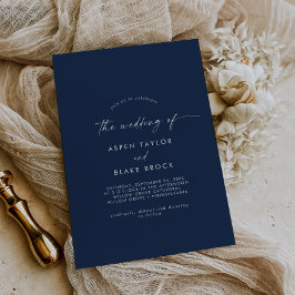 Invitación Coordenadas acuáticas modernas | Boda azul