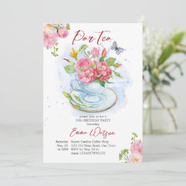 Invitación Copa de la fiesta de cumpleaños de Par-tea llena d