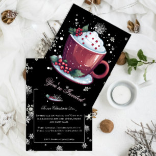 Invitación Copa de navidades de la fiesta navideña del chocol